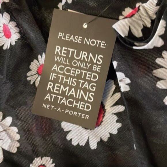 Molly Goddard mesh daisy shirts Black US 10 - Picture 7 of 8